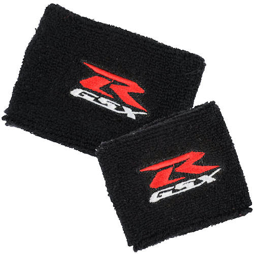 GSXR Black Brake and Clutch Reservoir Cover Set