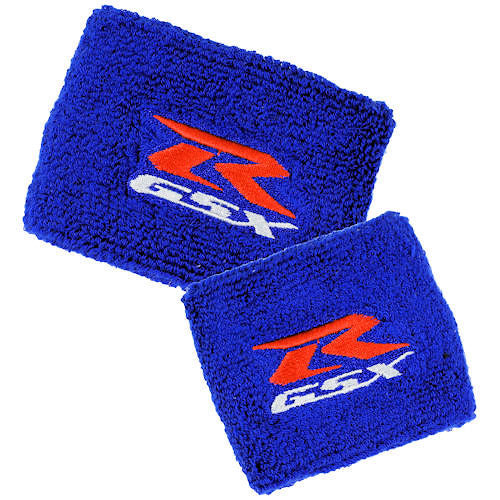 GSXR Blue Brake and Clutch Reservoir Cover Set