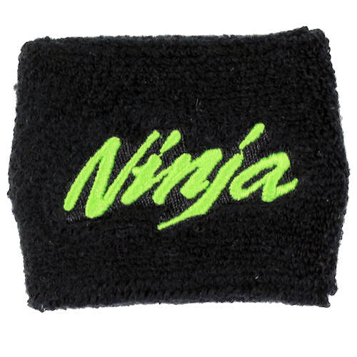 Ninja Black Green Clutch/Rear Brake Reservoir Cover