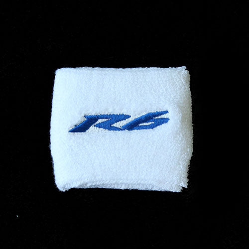 R6 White Blue Clutch/Rear Brake Reservoir Cover